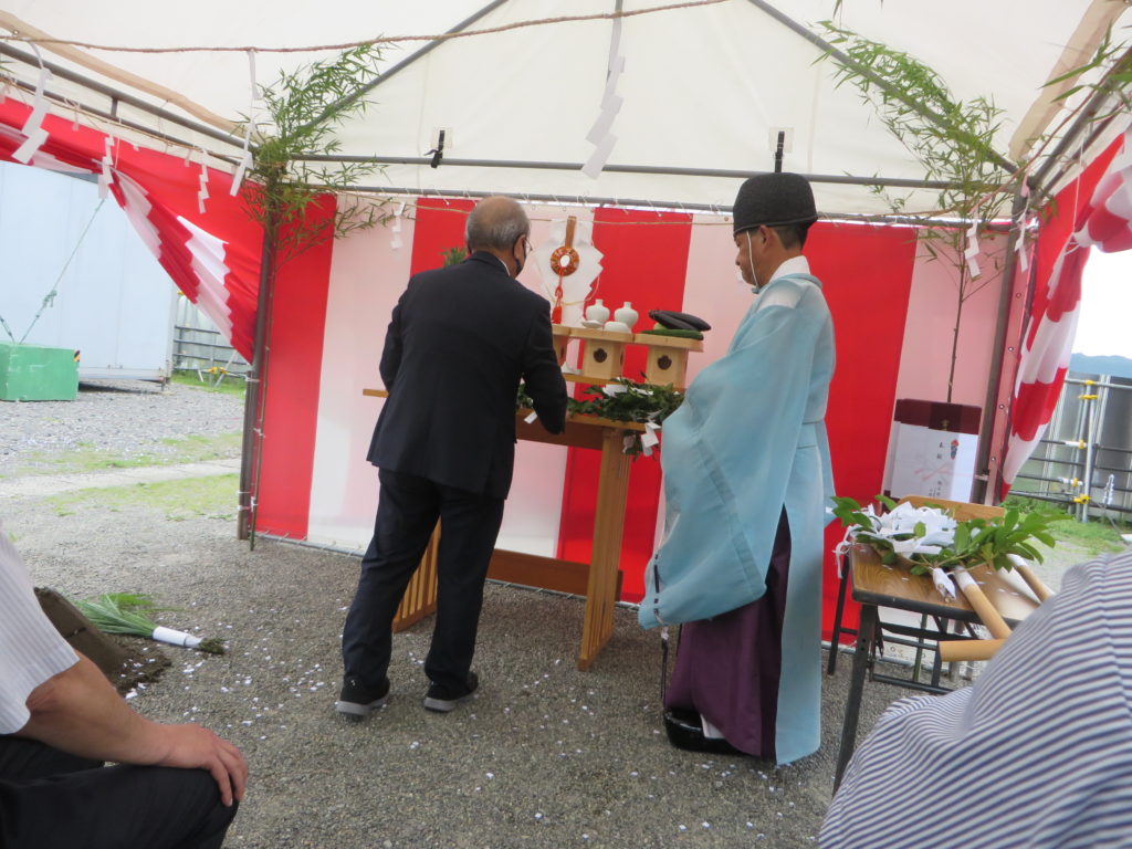 「道の駅北川はゆま　レストラン増築工事　地鎮祭」