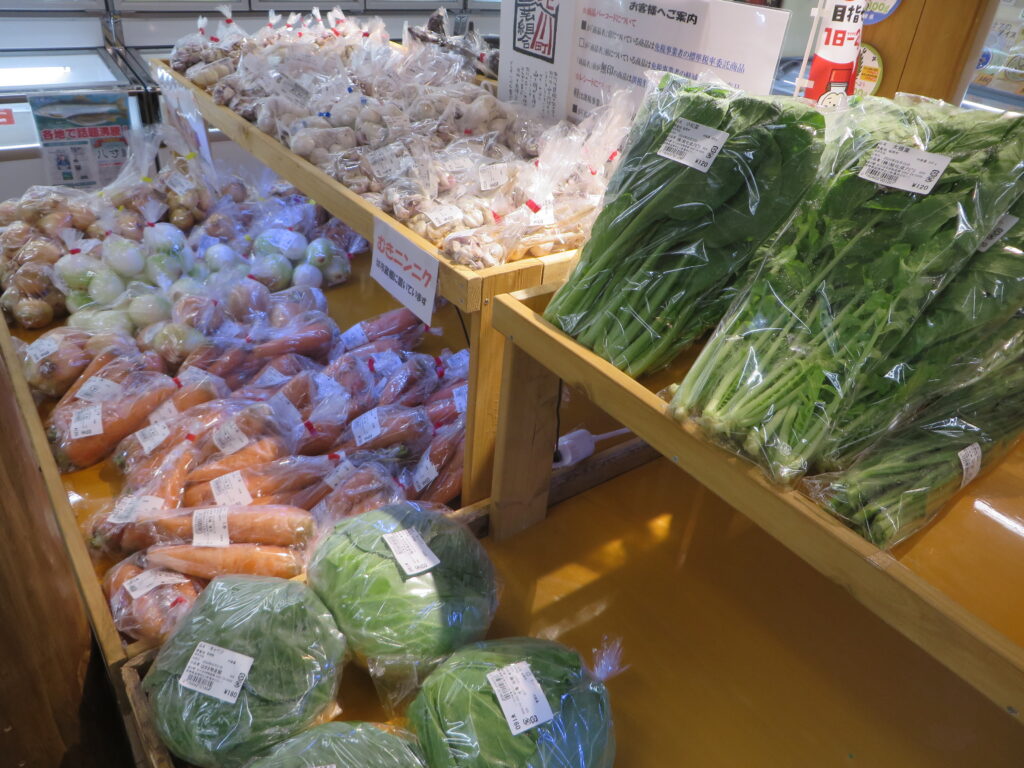 本日（令和6年6月23日（日））の「道の駅北川はゆま野菜売り場」